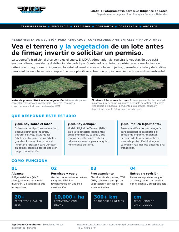 Portada de la ficha: Due diligence de lotes
